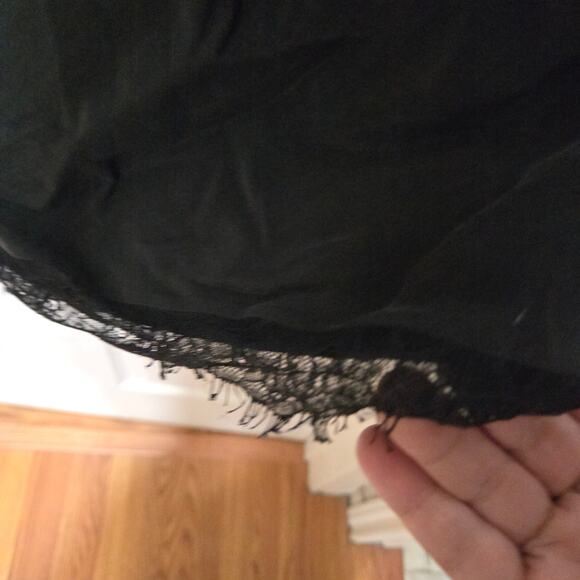 AG Cupro Strapless Midi Dress Black Size Small - Picture 10 of 12